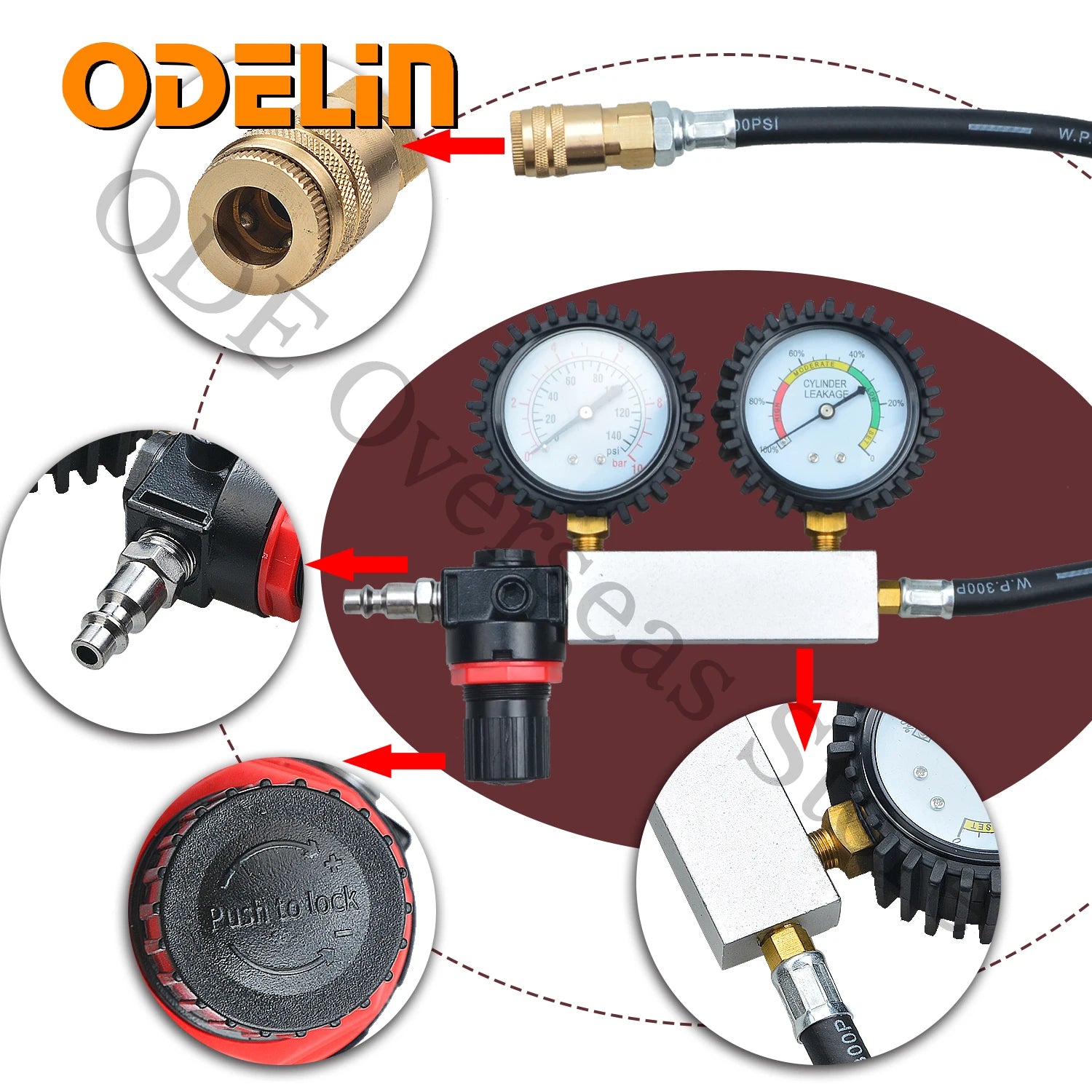 TU-21 &ndash; Portable Engine Compression Leak Detector Kit