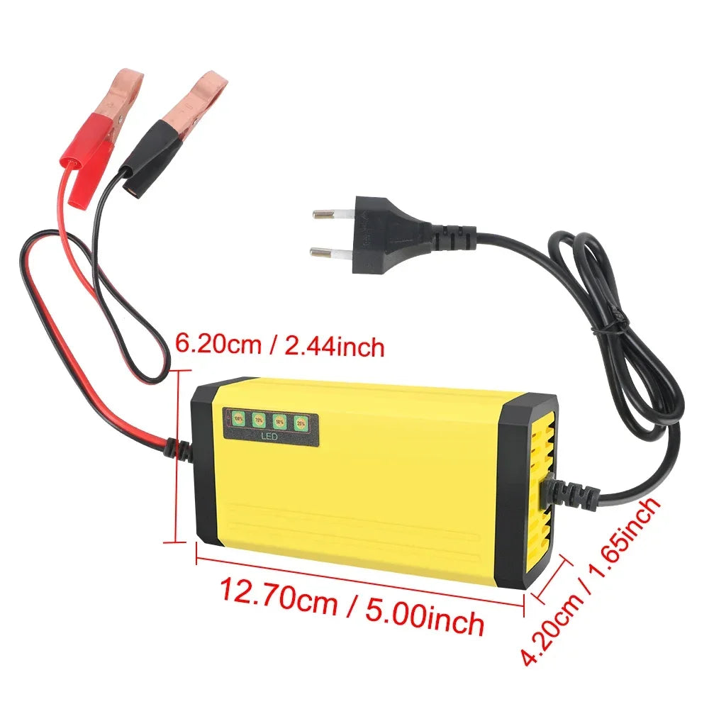 InterCyprus 29635 Car Battery Charger &ndash; LCD Display