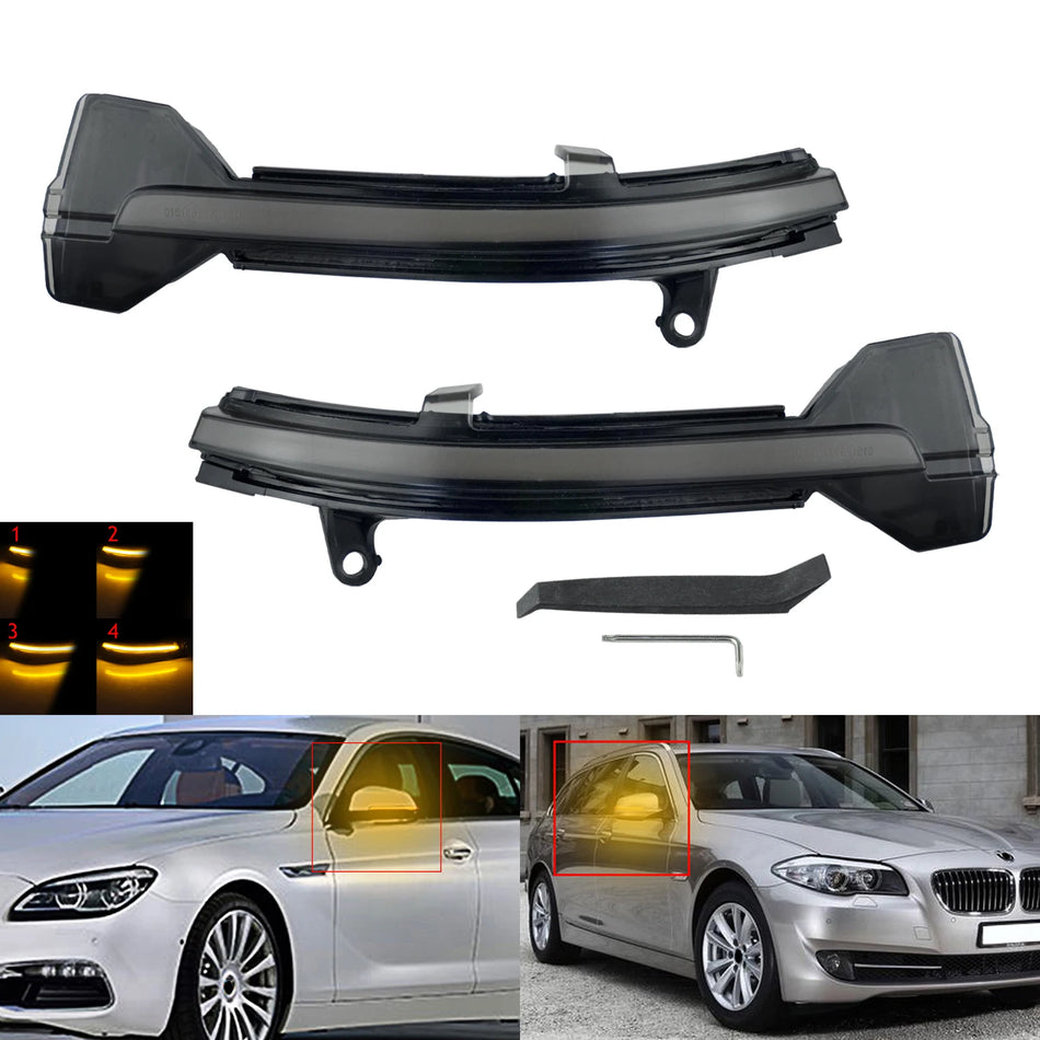 Dynamische LED-Wing-Mirror-Indikatoren für BMW 5 6 Serie F10 F11 F07