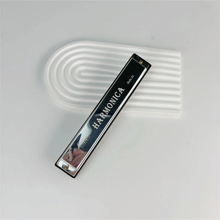 MIwayer 24 Hole Harmonica &ndash; Key of C for Beginners silvery