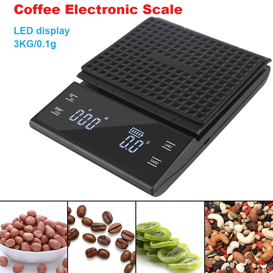 Digital Display LED 3KG Scale 0.1g 29583 &ndash; Auto Timer