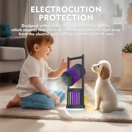 3 In 1 Rechargeable Mosquito Killer Lamp &ndash; Low Noise