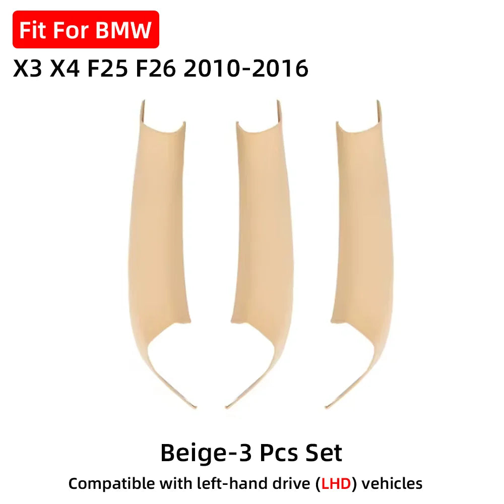 For BMW X3 X4 F25 F26 2010 2011 2012 2013 2014 2015 2016 LHD RHD Car Interior Door Handle Panel Pull Cover Black Beige Carbon by InterCyprus Trading Ltd