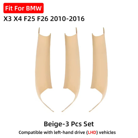 For BMW X3 X4 F25 F26 2010 2011 2012 2013 2014 2015 2016 LHD RHD Car Interior Door Handle Panel Pull Cover Black Beige Carbon by InterCyprus Trading Ltd