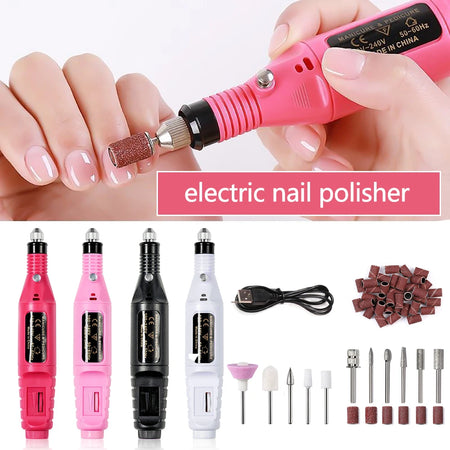 YIKOOLIN Portable Nail Sander Set &ndash; Strong Polishing Tools
