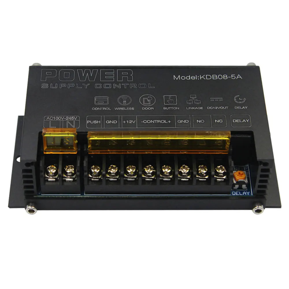 KDB08-5A 12V Access Control Power Supply - Adjustable Delay