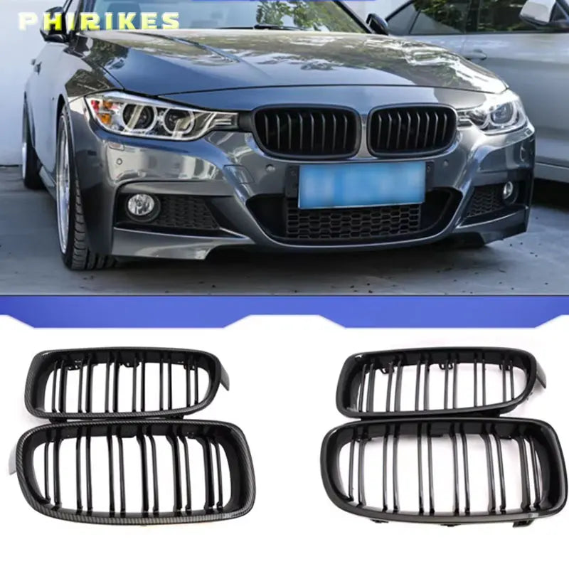 Гладкие черные передние решетки радиатора BMW F30 F35 2012-2017