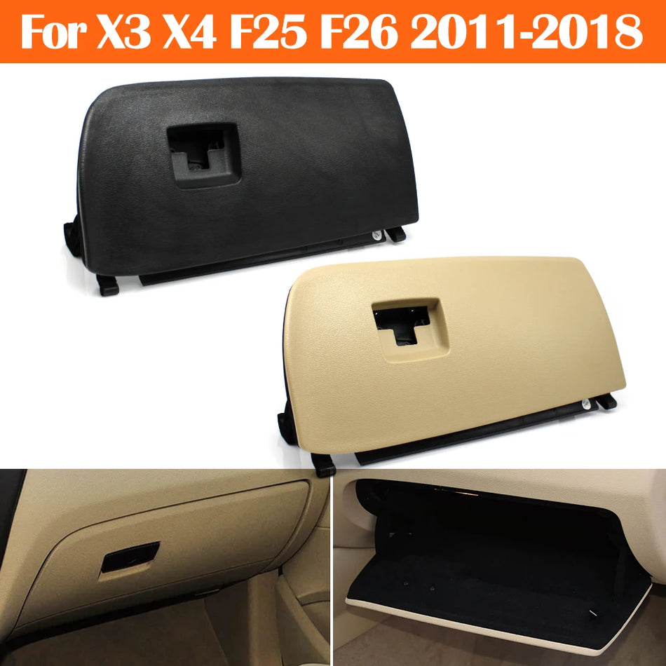 Glove Box Door Cover For BMW X3 X4 Front Right PC-ABS Replacement In Black Or Beige