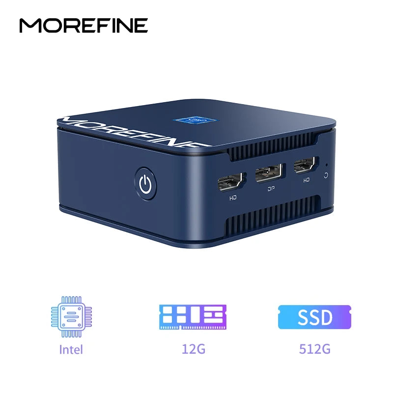 MOREFINE M8S Twin Lake Mini PC &ndash; Ultra Portable Gaming 512G SSD NVME / Intel N150 12GB / US|CHINA