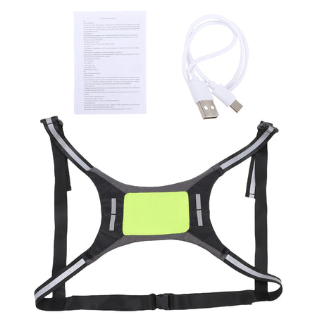LED Running Vest &ndash; Bright LED Illumination Night Safety Yellow