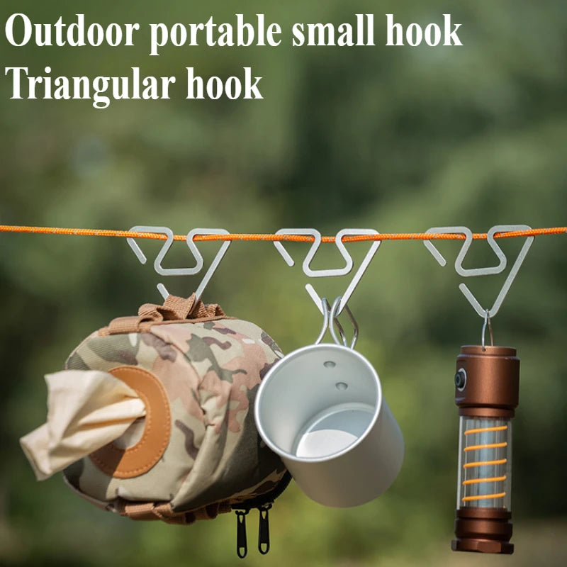 Ultra-Light Stainless Steel Multi-Tool Camping Hooks