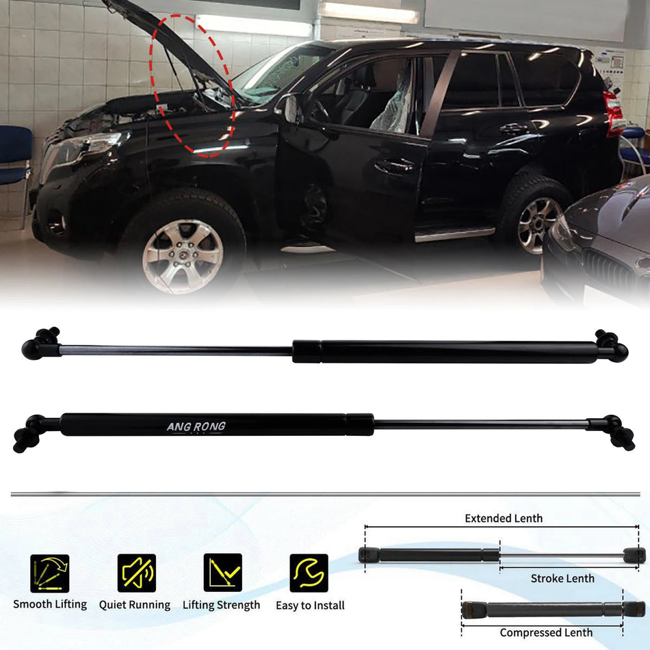 Αμορτισέρ Ζεύγος για Toyota Land Cruiser Prado 120 Μπροστινής Καπό 2002-2009 J120 Αντικατάσταση