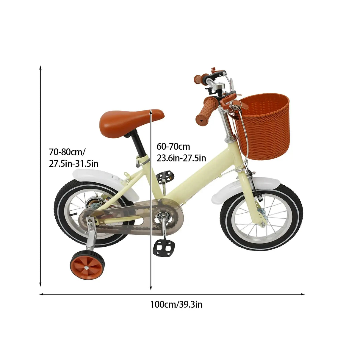 12 Inch Kids Balance Learning Bicycle - Height Adjustable Yellow / GERMANY