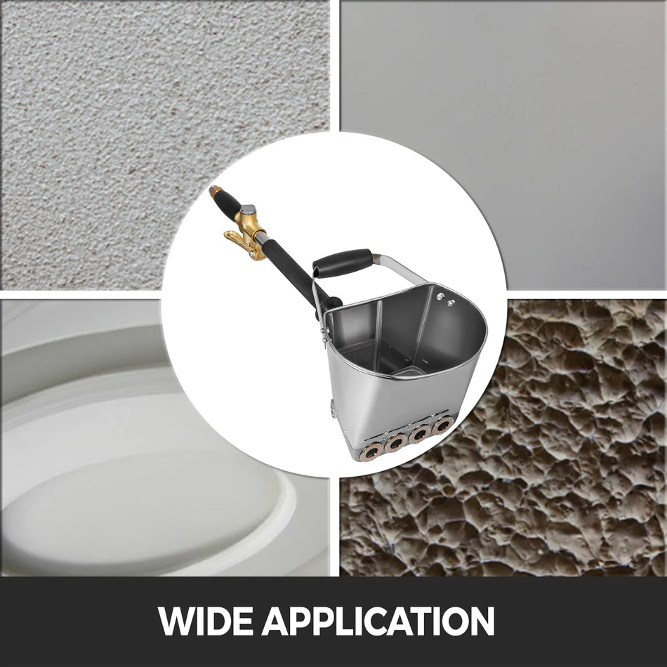 Four Jet Hopper Spray Gun For Plaster Cement Mortar