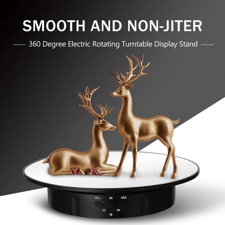 200mm 3-Speed 360&deg; Electric Rotating Display Turntable for Photography