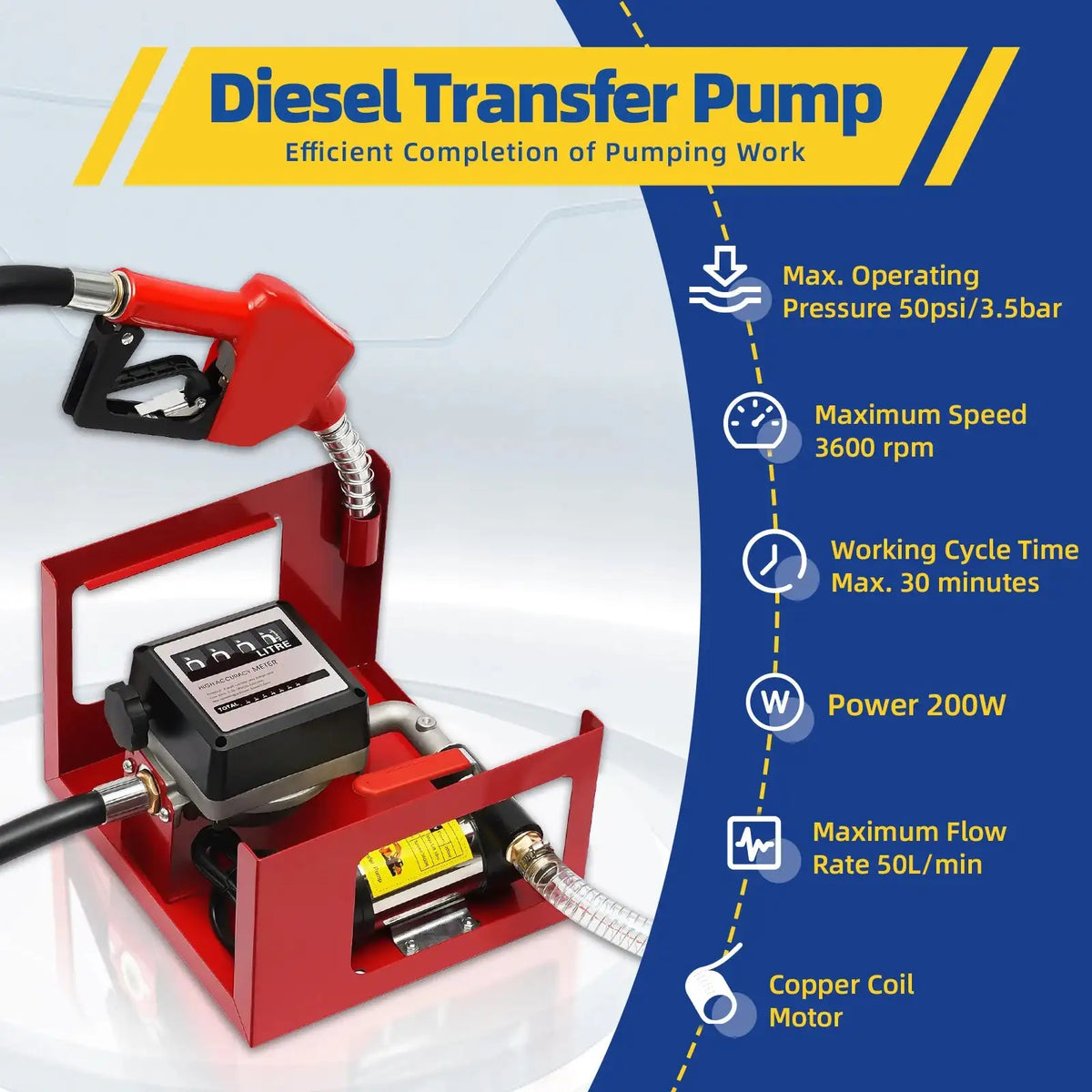 Suction Pump Kit 45/50/60L/min &ndash; Self Priming Oil Extractor