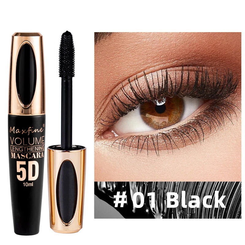 MAXFINE 5D Silk Mascara &ndash; Long Lasting Waterproof Volume 01