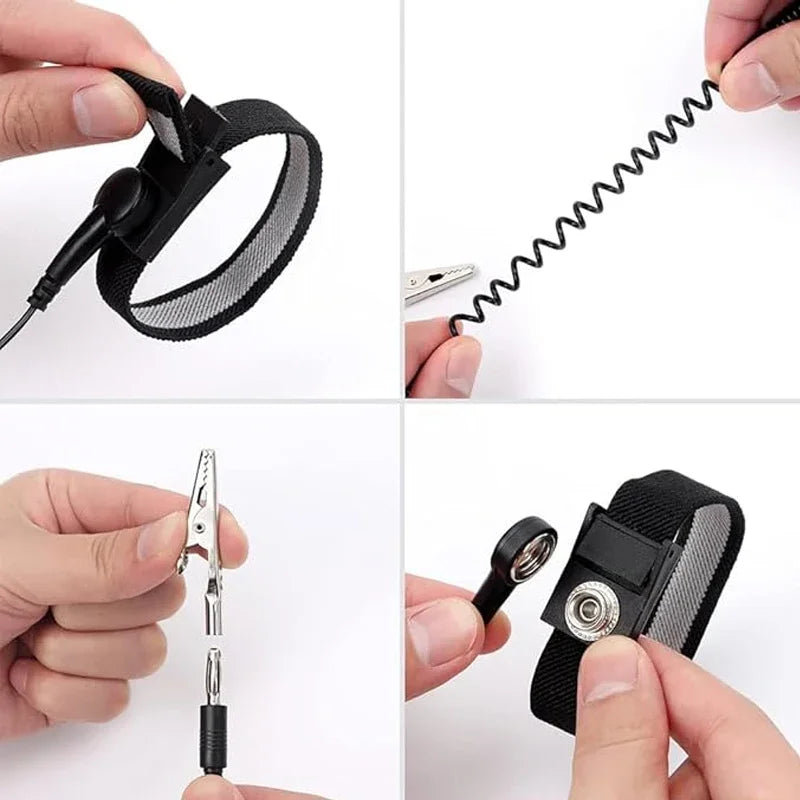 Anti Static Bracelet ESD Grounding Cable &ndash; 360 Rotation