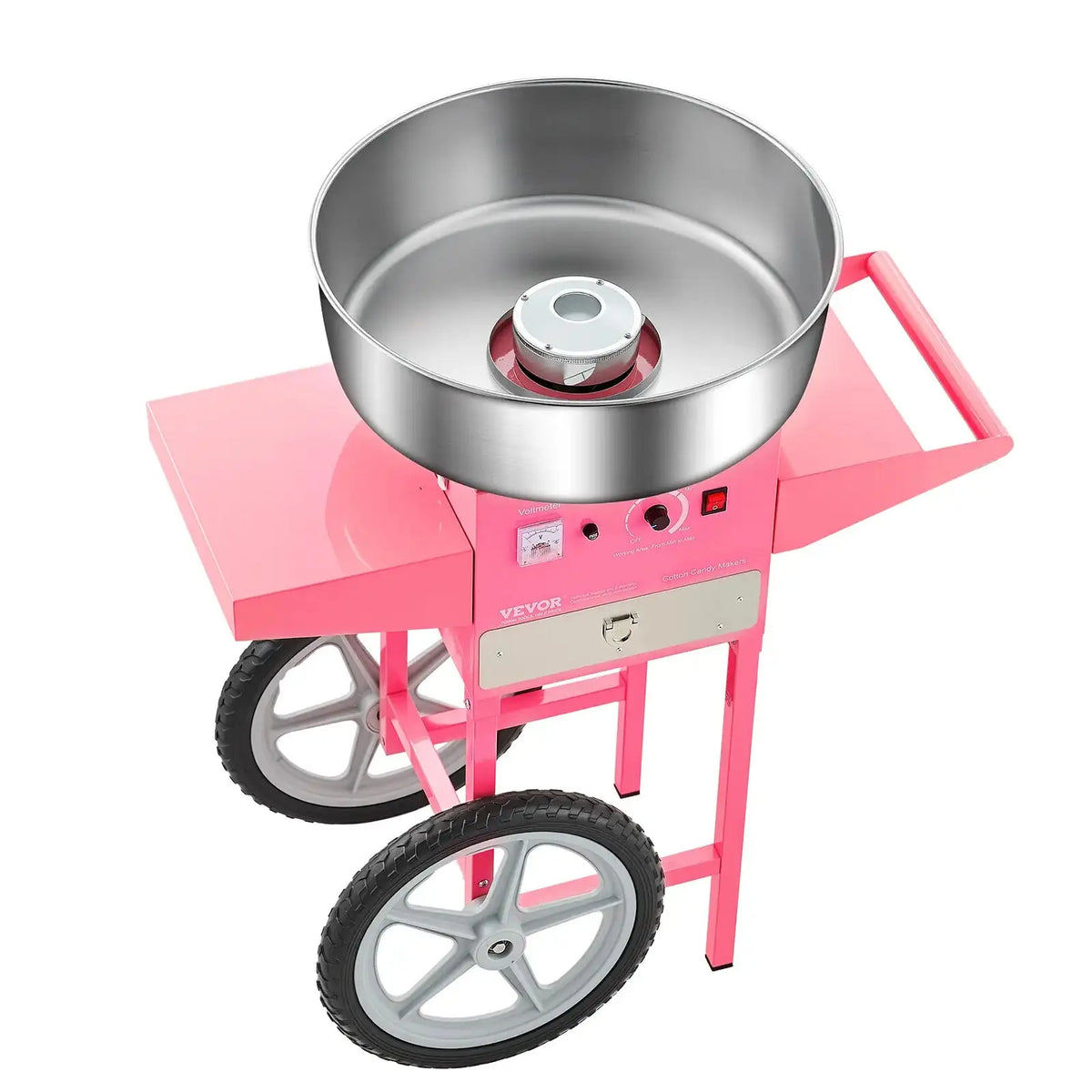 Electric Cotton Candy Machine Cart Stainless Bowl