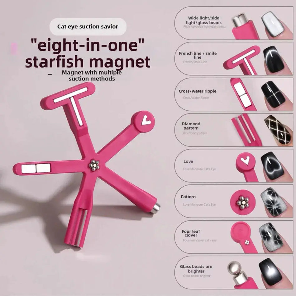 8-v-1 magnet na nehty pro gelový lak a designy skleněných korálků