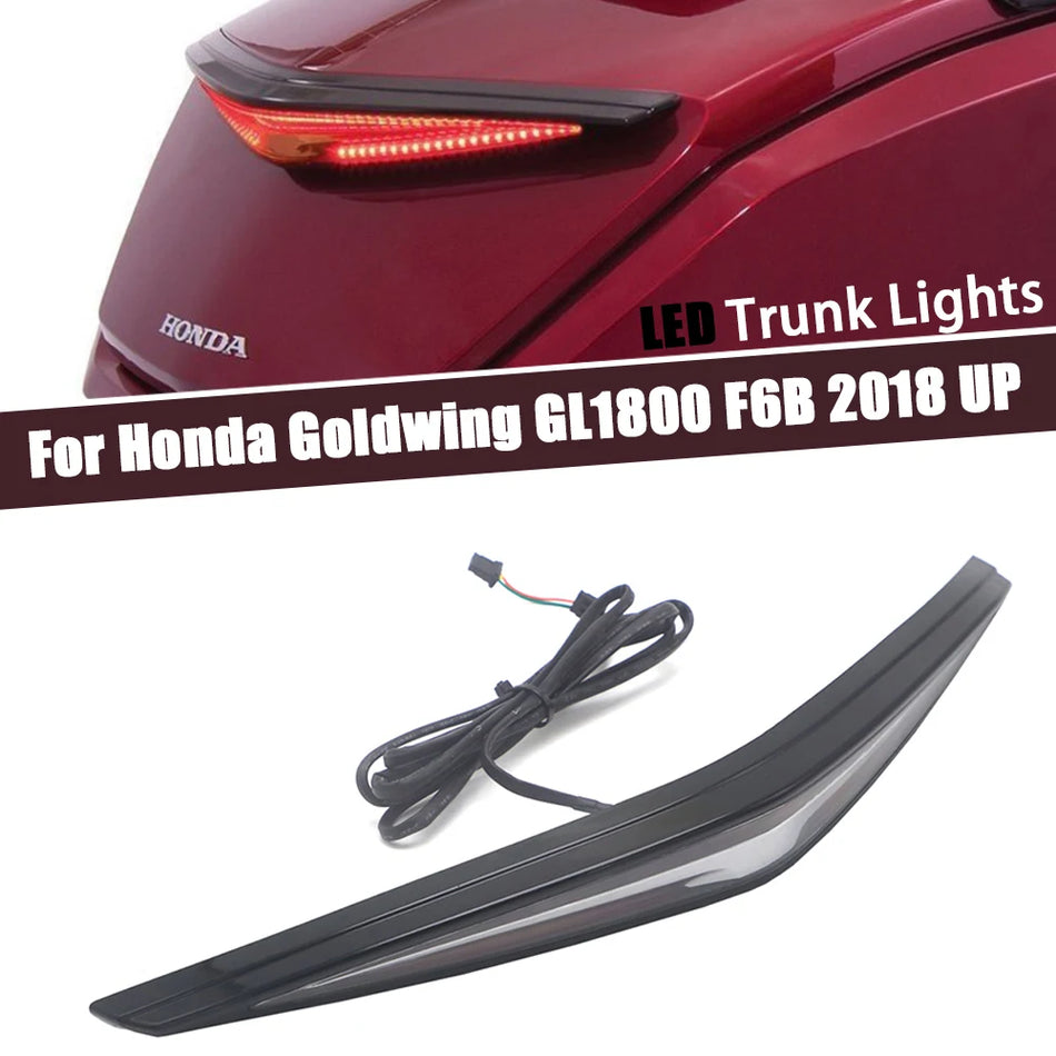 Top Box LED Spoiler ar Sarkanā Bremžu Gaismu un Pagrieziena Signālu Honda Gold Wing GL1800 (2018-2020)