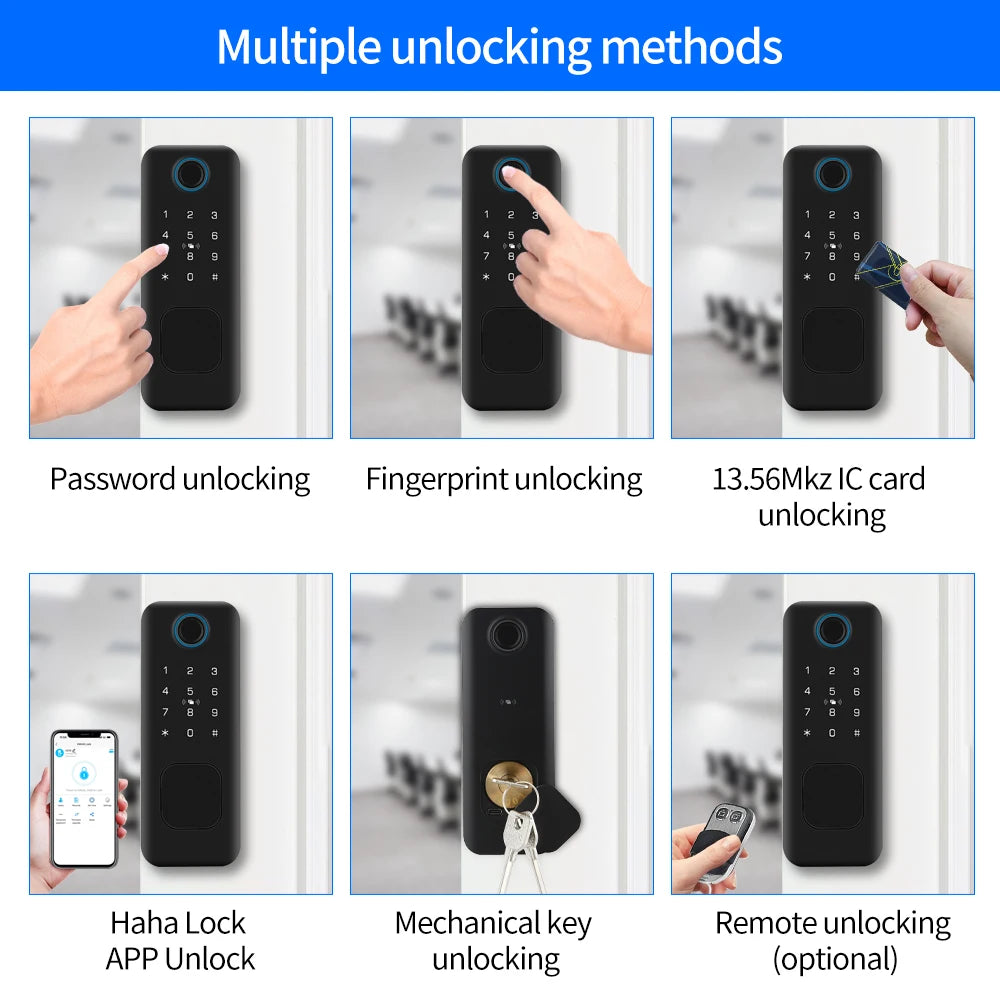 HAHALOCK VD10 &ndash; Smart Biometric Door Lock With App Control