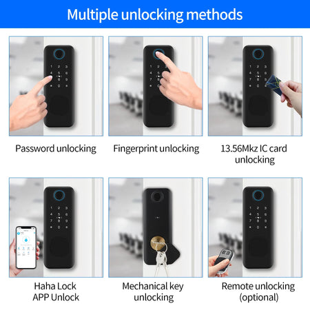 HAHALOCK VD10 &ndash; Smart Biometric Door Lock With App Control