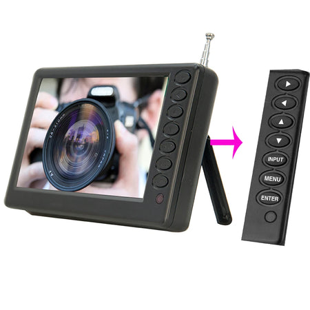 LEADSTAR 5 Inch Portable Mini TV with DVB-T2, FM Radio &amp; USB Playback