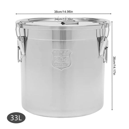 Food-Grade 304 Stainless Steel Rice Storage Bin &ndash; Airtight