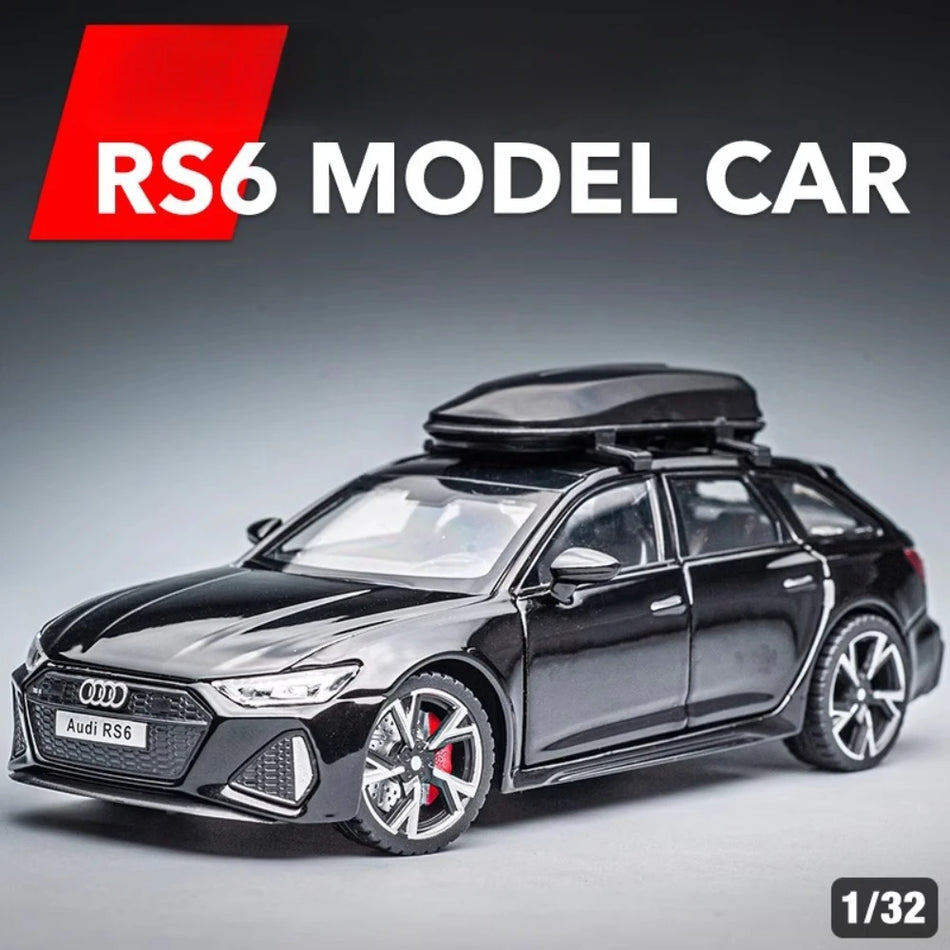 1/32 Diecast Car Model With Sound and Light, Doors Open, Front Wheel Steering