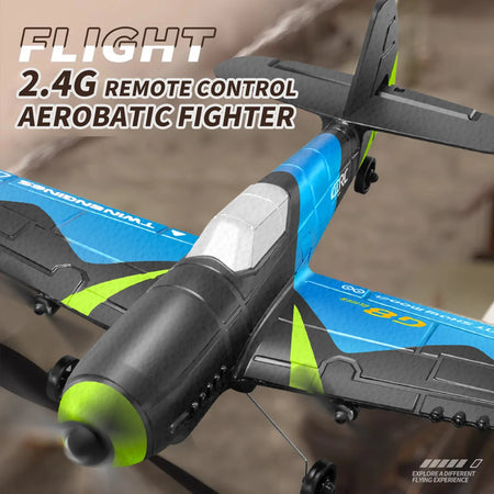 G8 RC Fighter Plane &ndash; LED Light 2CH Glider for Kids