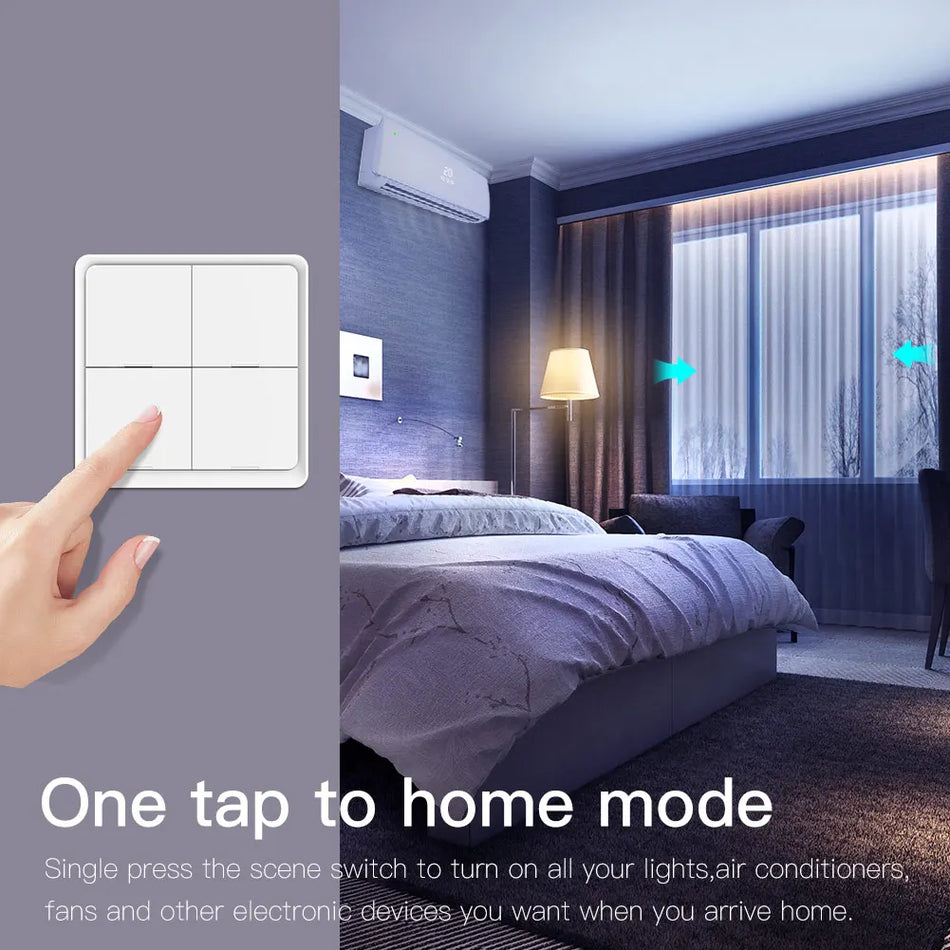 Zigbee viedais skatuves slēdzis ar 12 režīmiem Tuya mājas automatizācijai