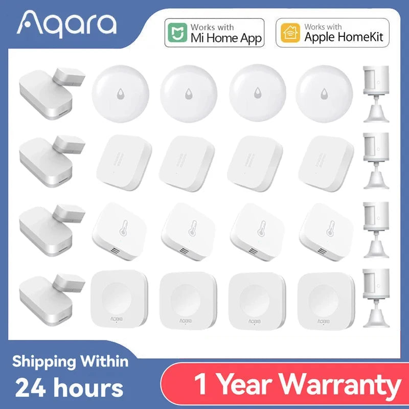 Aqara ZigBee Έξυπνος Αισθητήρας, HomeKit, Θερμοκρασία, Υγρασία, Κίνηση & Ανίχνευση Νερού