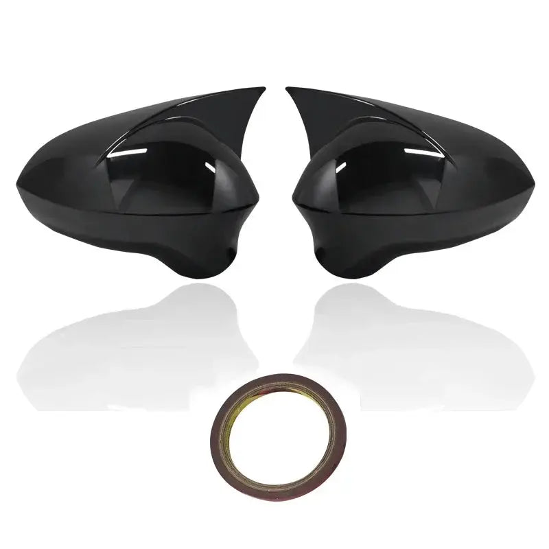 Mirror Cover Piano Black Exterior Accessories For Seat Ibiza 2008 - 2017 ABS Material by InterCyprus Trading Ltd