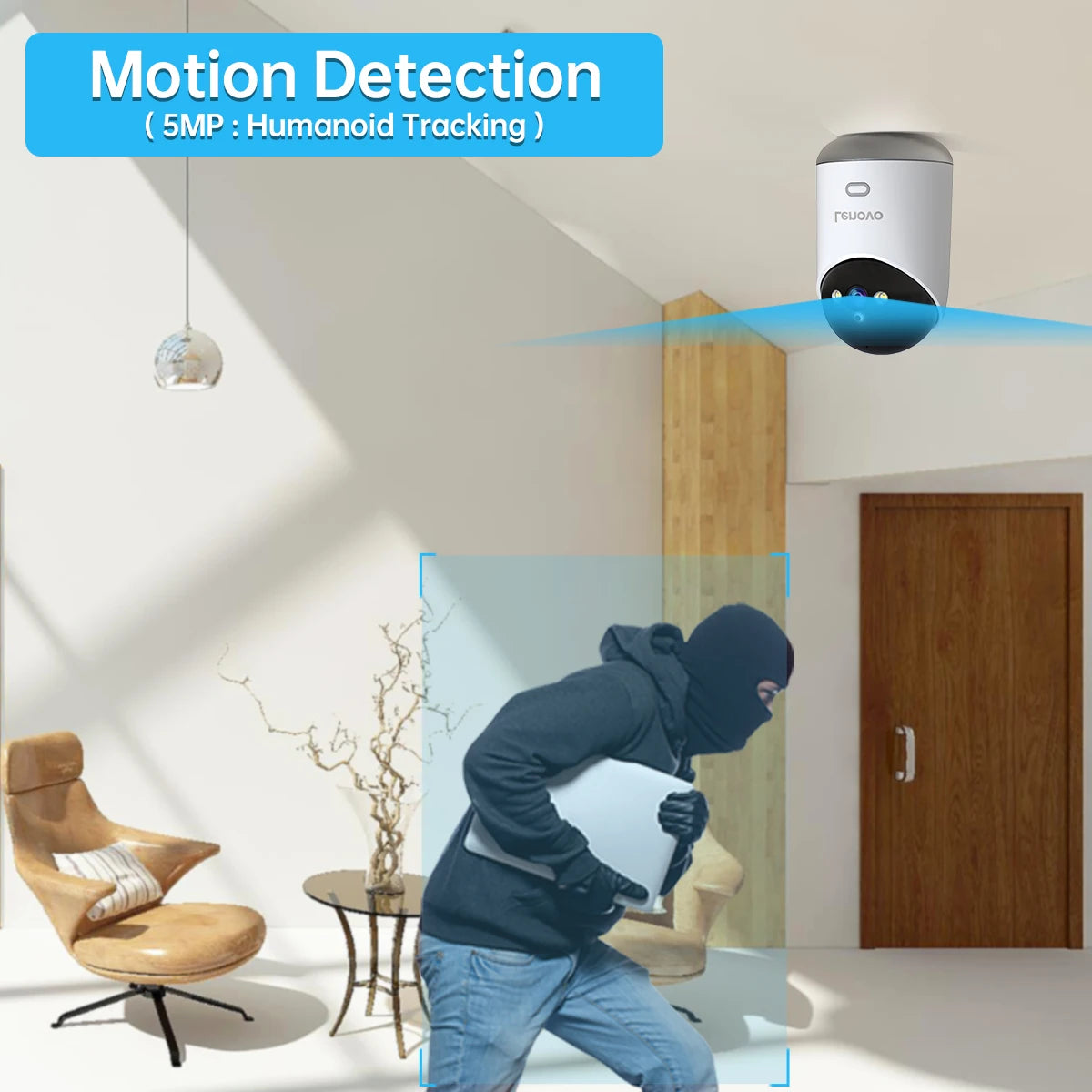 Lenovo 3MP HD WiFi Camera - Smart Indoor Security with Auto Tracking