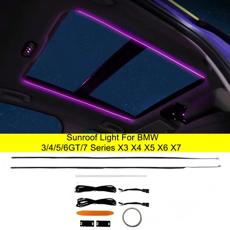 BMW X5/X6/X7 Interior Mouldings Panoramic LED Sunroof Ambient Light