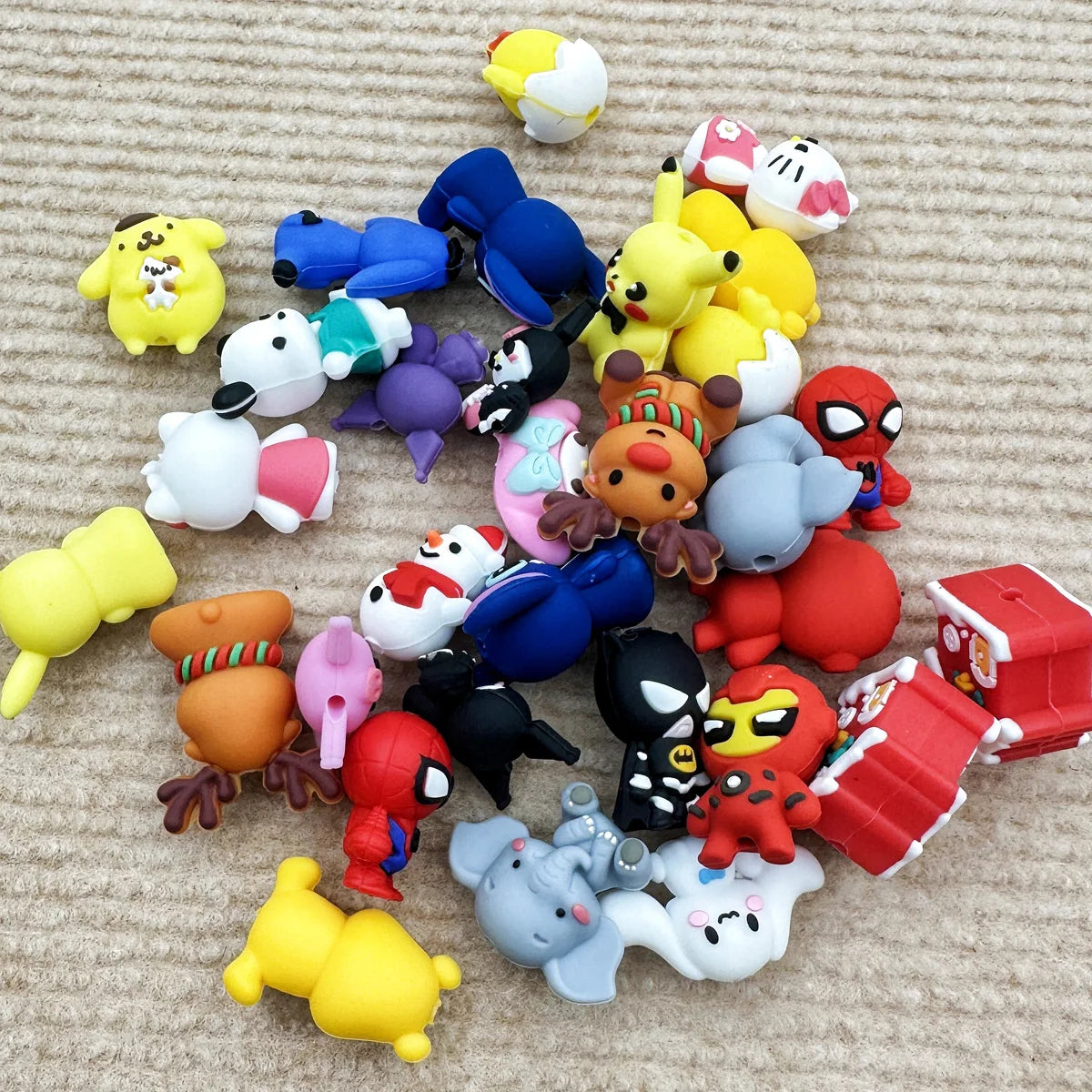 10PCS 3D Silicone Beads for Baby Teether and DIY Accessories