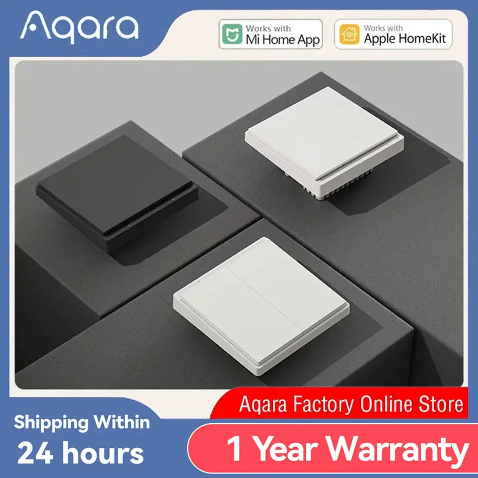 Aqara E1 ZigBee 3.0 Smart Wall Switch Without Neutral by InterCyprus Trading Ltd