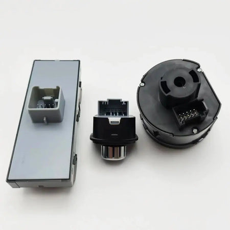 Chrome Headlight and Power Window Master Switch for VW Golf Mk5 Mk6 Jetta Passat B6 Touran SEAT 5ND941431B 5ND959857 by InterCyprus Trading Ltd