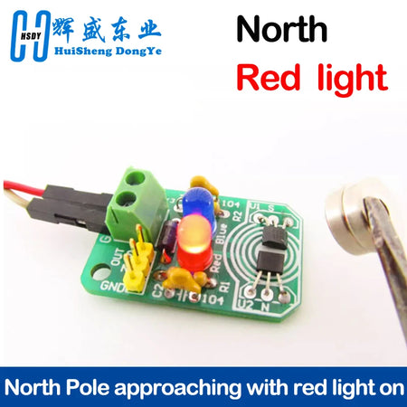 Hall Magnetic Induction Sensor &ndash; Accurate North and South Pole Detection