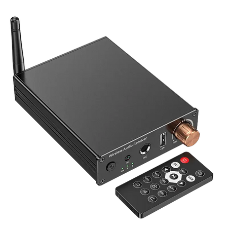 KEBIDUMEI Bluetooth 6.0 Audio Receiver 3.5mm AUX RCA USB Wireless Audio Adapter With 6.5MM Mic Remote Control For PC TV Car Kit by InterCyprus Trading Ltd
