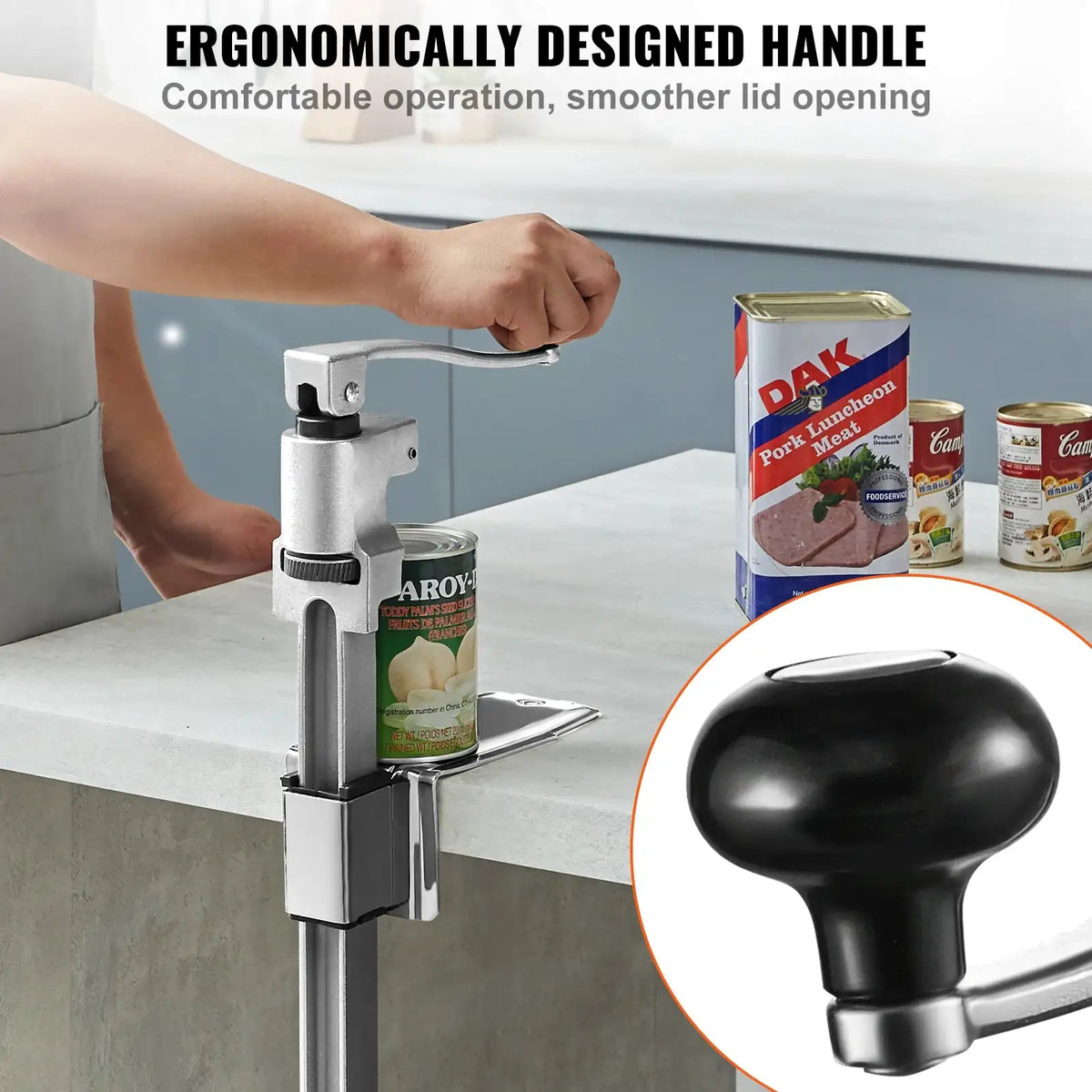 Commercial Table Can Opener With Adjustable Height