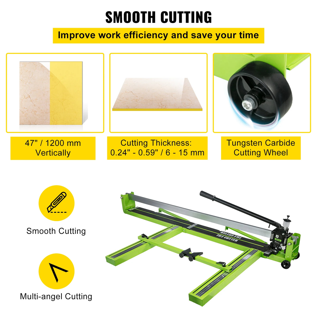VEVOR Manual Tile Cutter Infrared Laser &ndash; High Precision