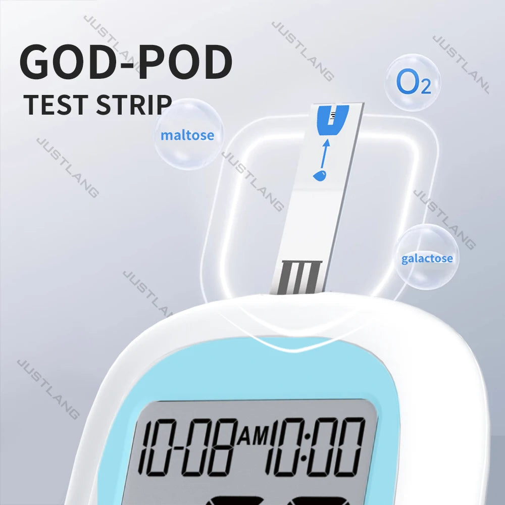 JUSTLANG Medical Glucometer 50/10 SET &ndash; Fast 6s Test