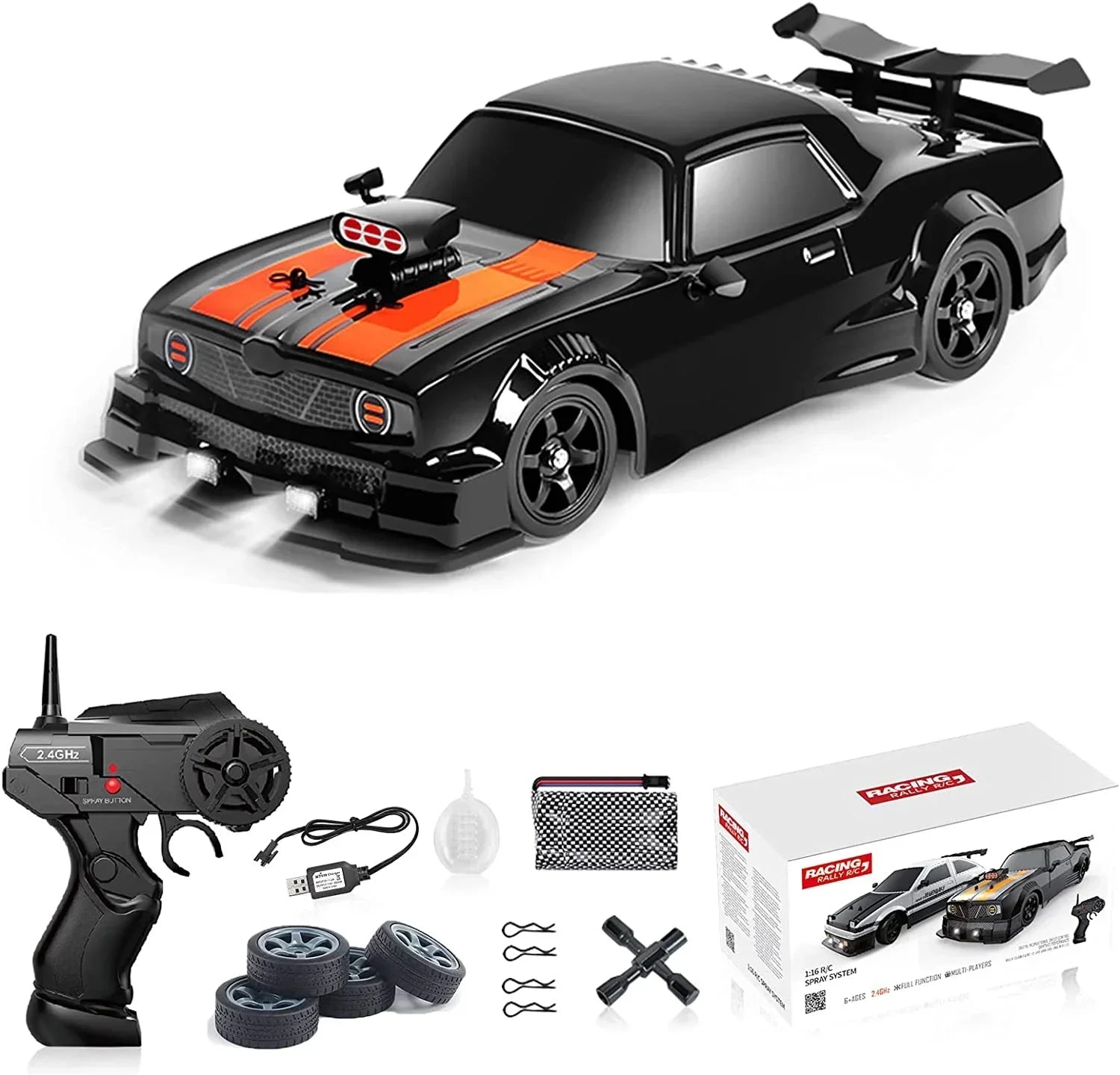 AE86 24G RC Car &ndash; 4x4 Drift Performance For Speed Racing black