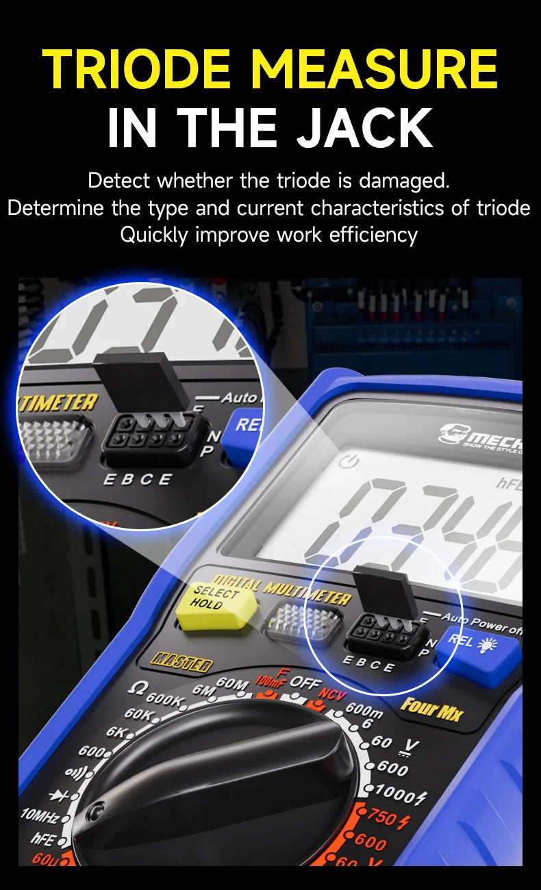MECHANIC FourMX RMS Digital Multimeter &ndash; Accurate 6000 Counts Measurement