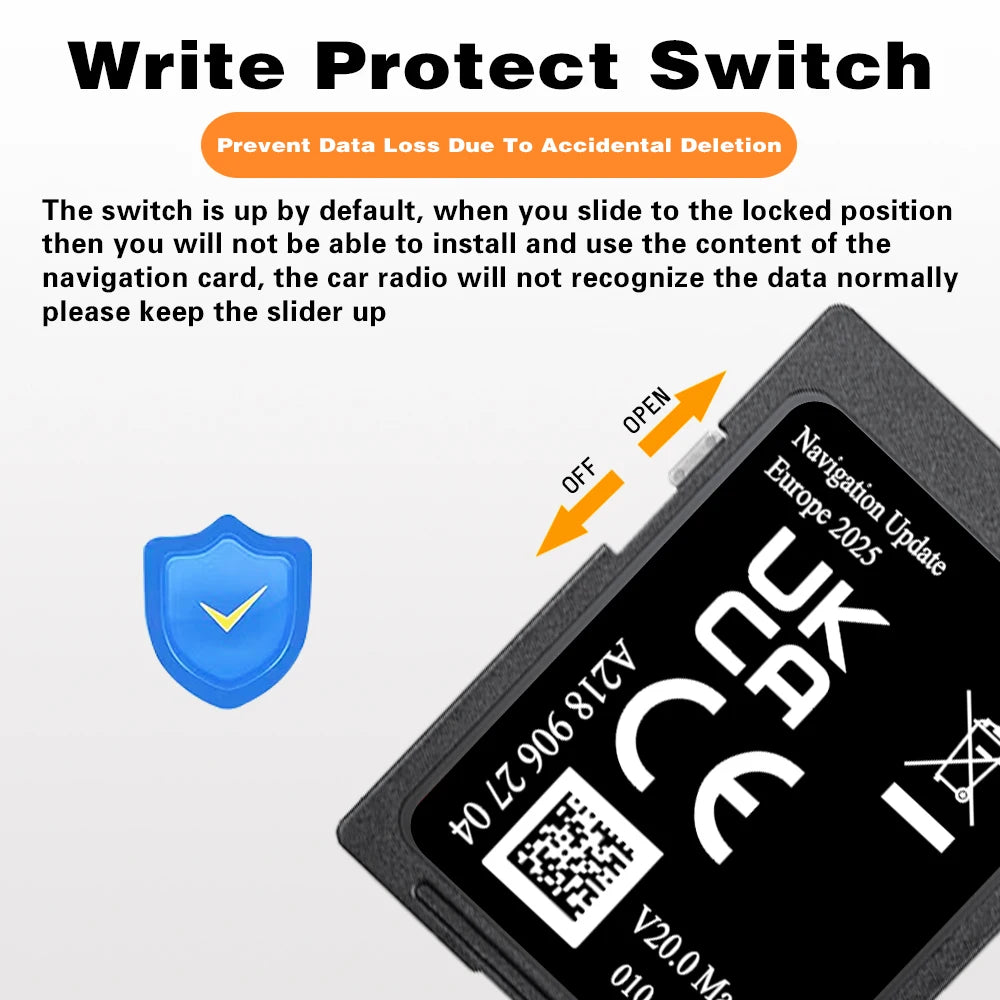 A2189062704 V20 Map SD Card &ndash; 32GB Europe Navigation
