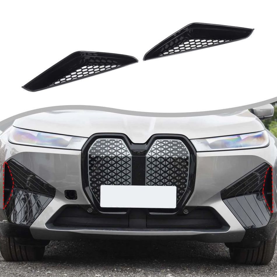 2 kom. ABS crni prednji odbojnik ventil rešetka okvir za BMW iX