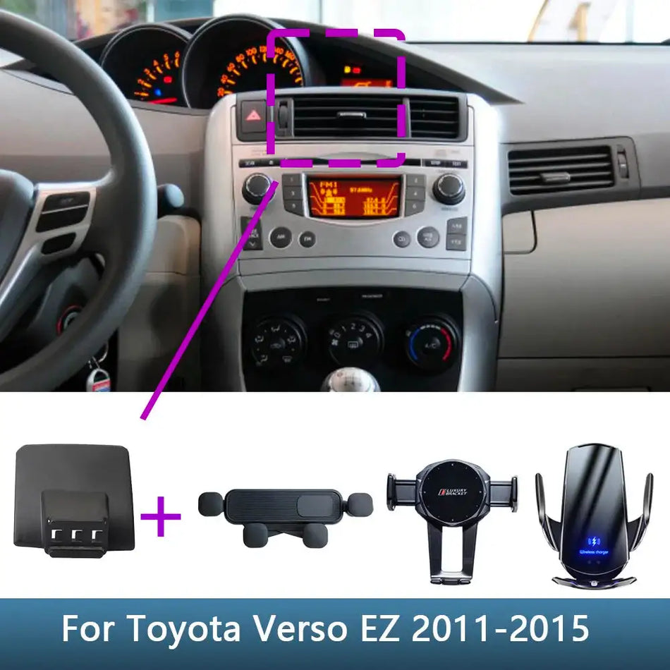 Toyota Verso EZ Car Phone Holder With Wireless Charging Base