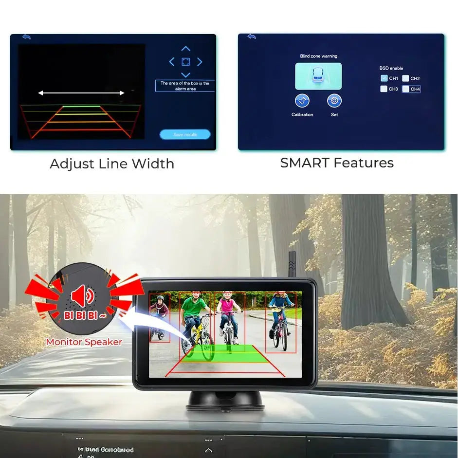 Wireless Solar Backup Camera With 5 Inch Monitor For Trucks Trailers Rv by InterCyprus Trading Ltd